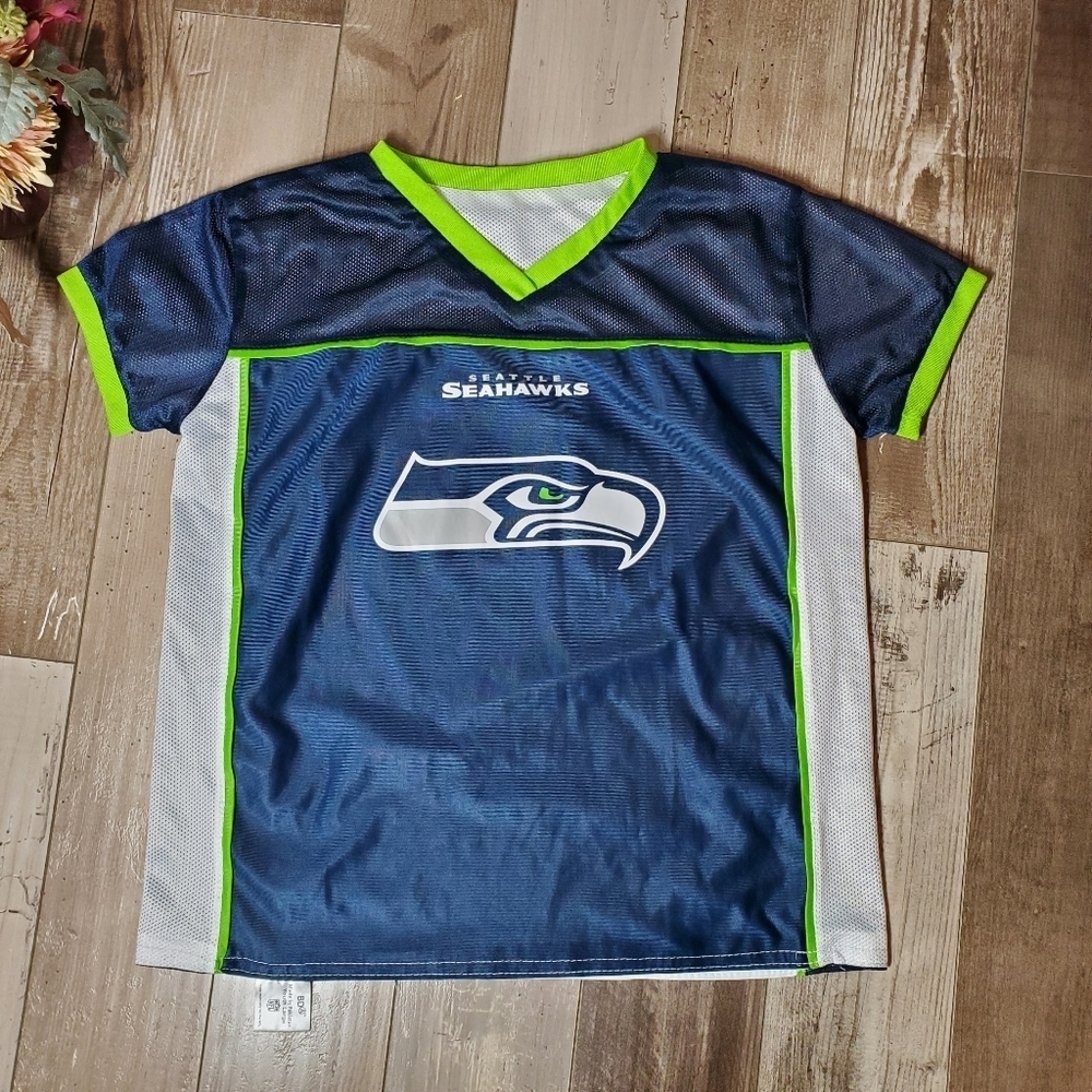 NFL Seattle Seahawks Flag Football Jersey Youth Size Large Reversible